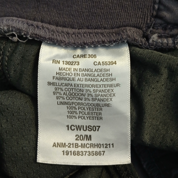 Lee Reguler Fit Camo Skort Mid Rise Size 20m Gray & Green - Picture 8 of 9